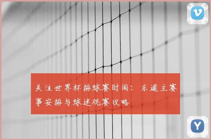 关注世界杯排球赛时间：东道主赛事安排与球迷观赛攻略